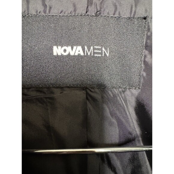 FASHION NOVA MEN’S Long Black Coat SIZE M - Picture 2 of 6